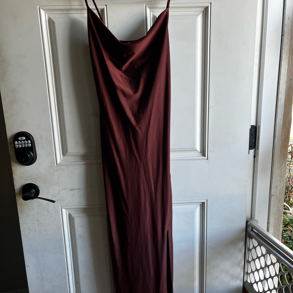 Brown Slip Dress